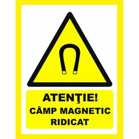 Placuta atentie camp magnetic ridicat